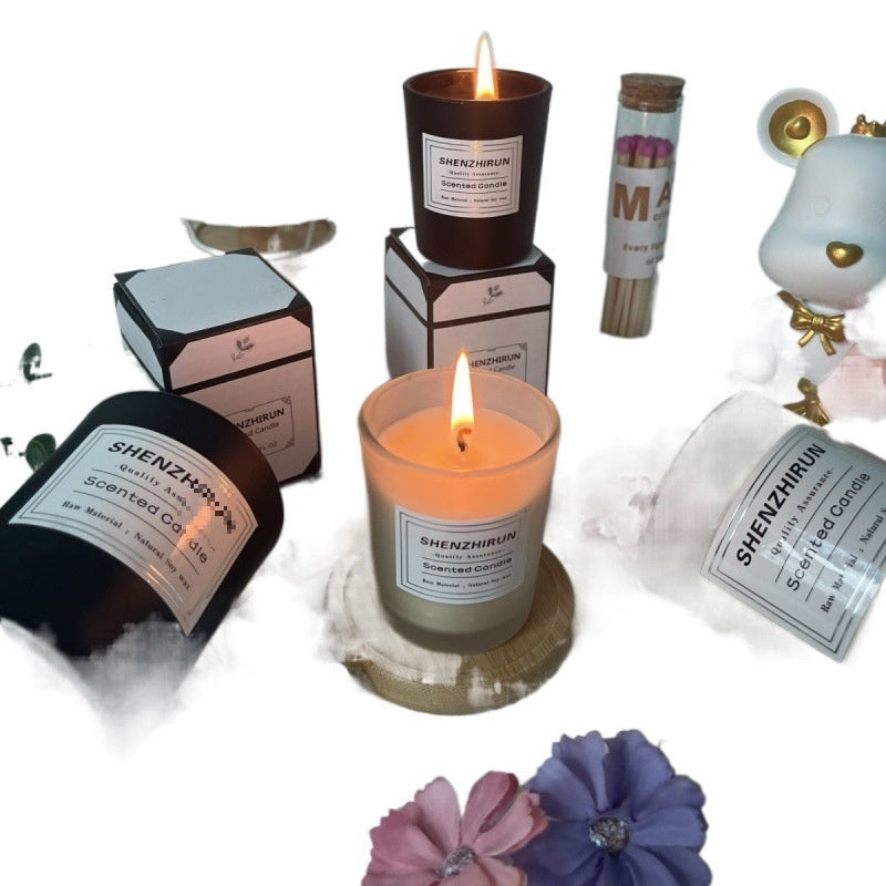 Aromatic Scented Candle Mini Fragrance Home Indoor Desktop Decoration Soy Wax