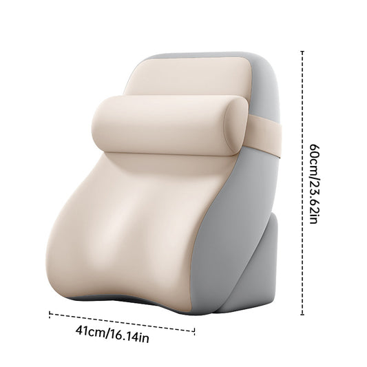 Large Memory Foam Reading Pillow - Adjustable Bed Backrest for Relaxation