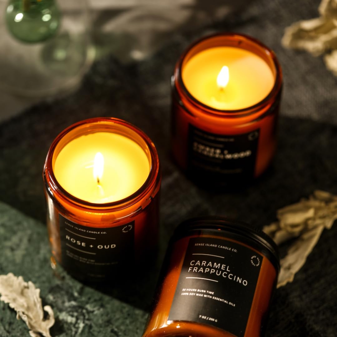 Teakwood Noir Mahogany Crackling Wood Wick Candle