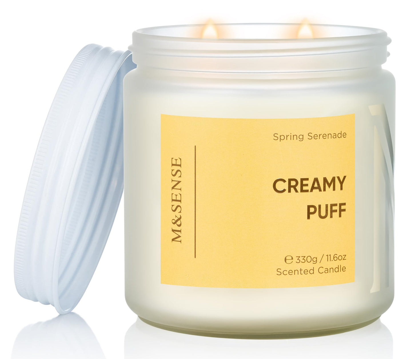 M&SENSE Summer's Night Home Scented Candles, 11.6oz Natural Soy Wax 70 Hrs | Long Lasting