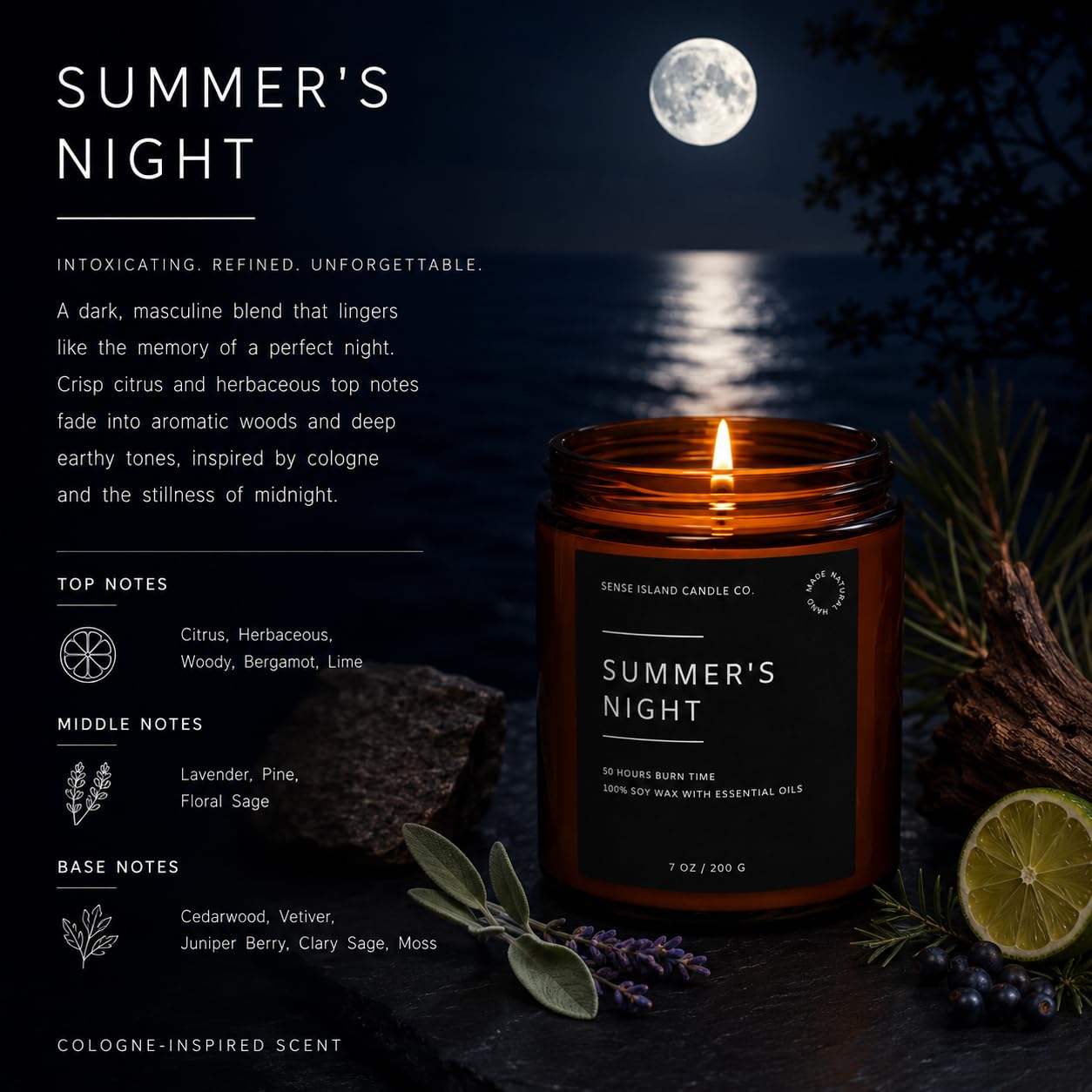 Teakwood Noir Mahogany Crackling Wood Wick Candle