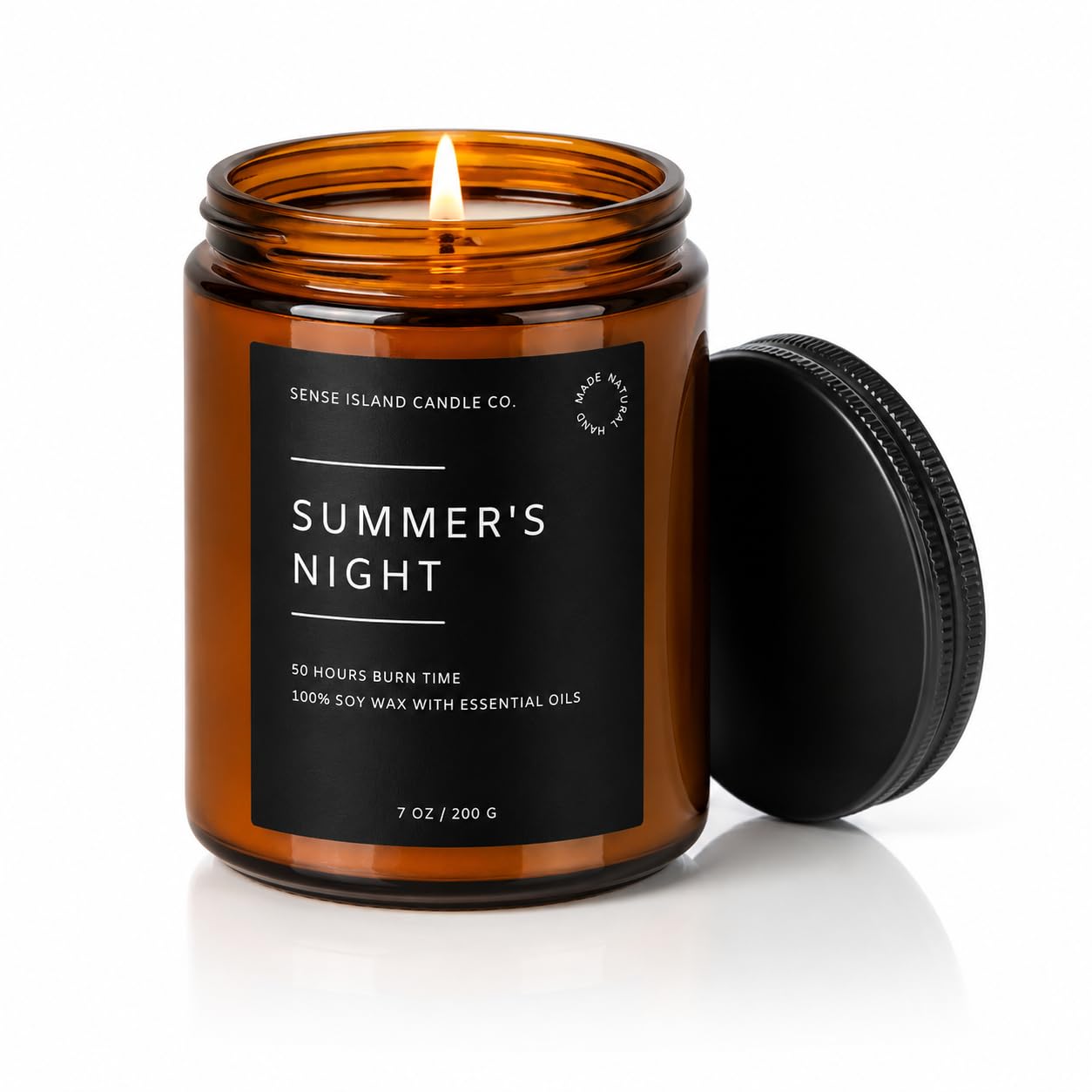 Teakwood Noir Mahogany Crackling Wood Wick Candle