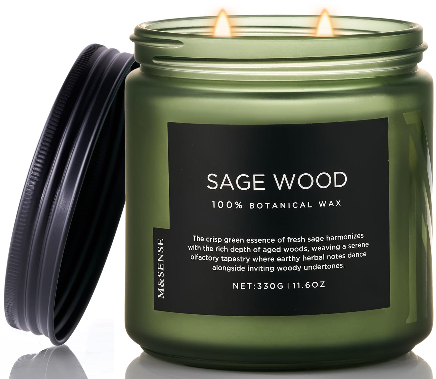 M&SENSE Summer's Night Home Scented Candles, 11.6oz Natural Soy Wax 70 Hrs | Long Lasting
