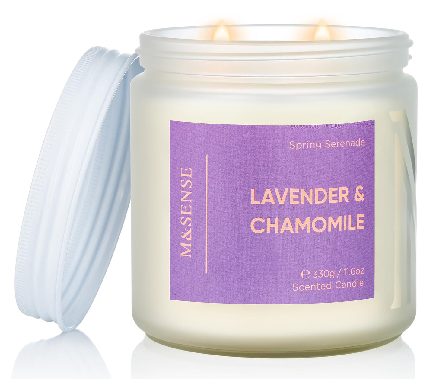 M&SENSE Summer's Night Home Scented Candles, 11.6oz Natural Soy Wax 70 Hrs | Long Lasting