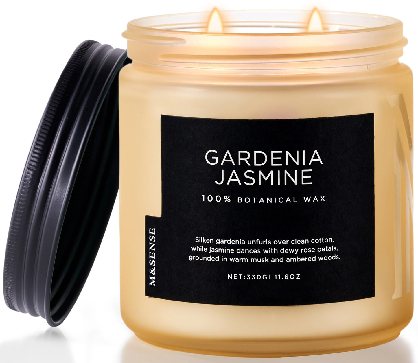 M&SENSE Summer's Night Home Scented Candles, 11.6oz Natural Soy Wax 70 Hrs | Long Lasting