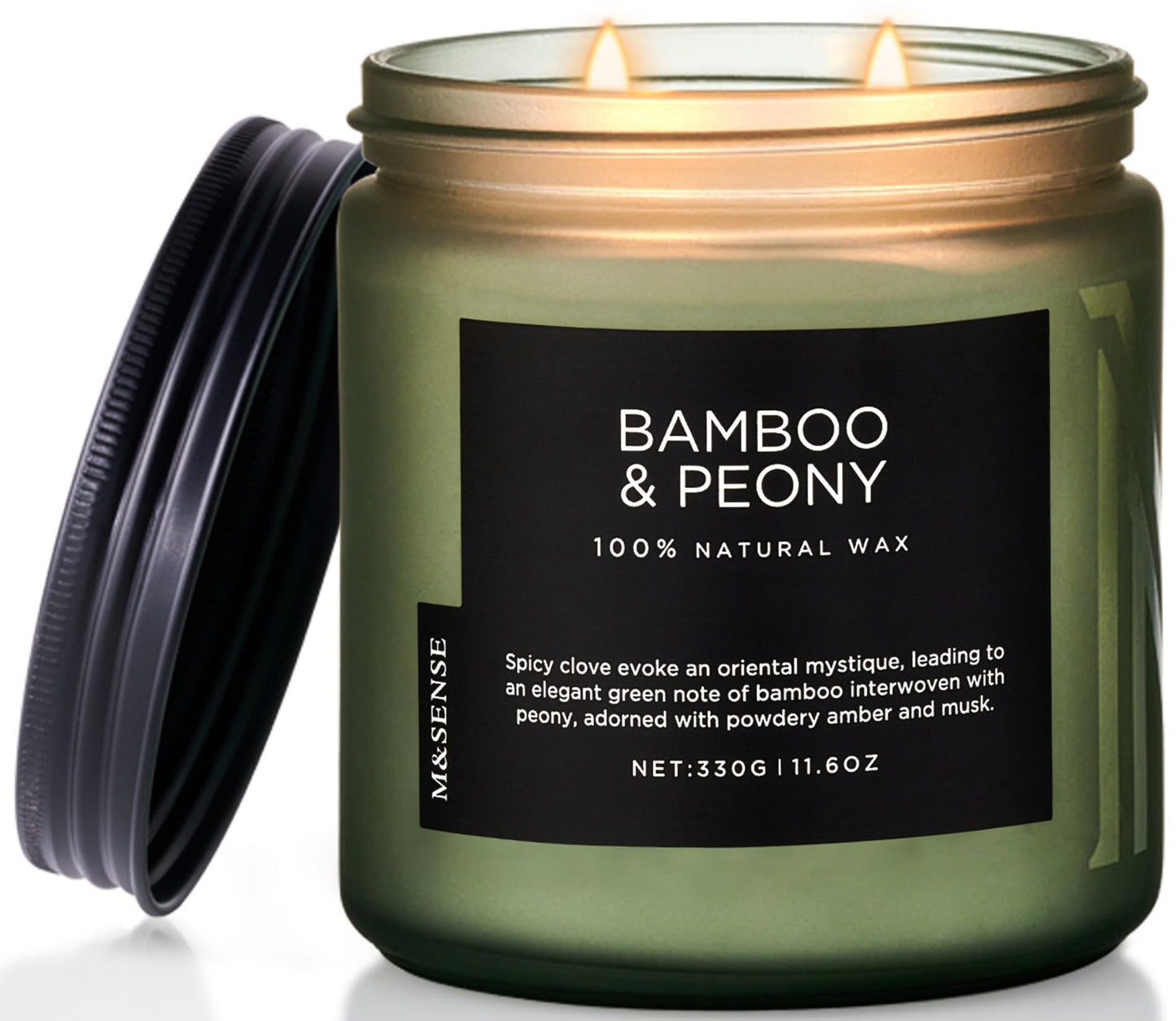 M&SENSE Summer's Night Home Scented Candles, 11.6oz Natural Soy Wax 70 Hrs | Long Lasting
