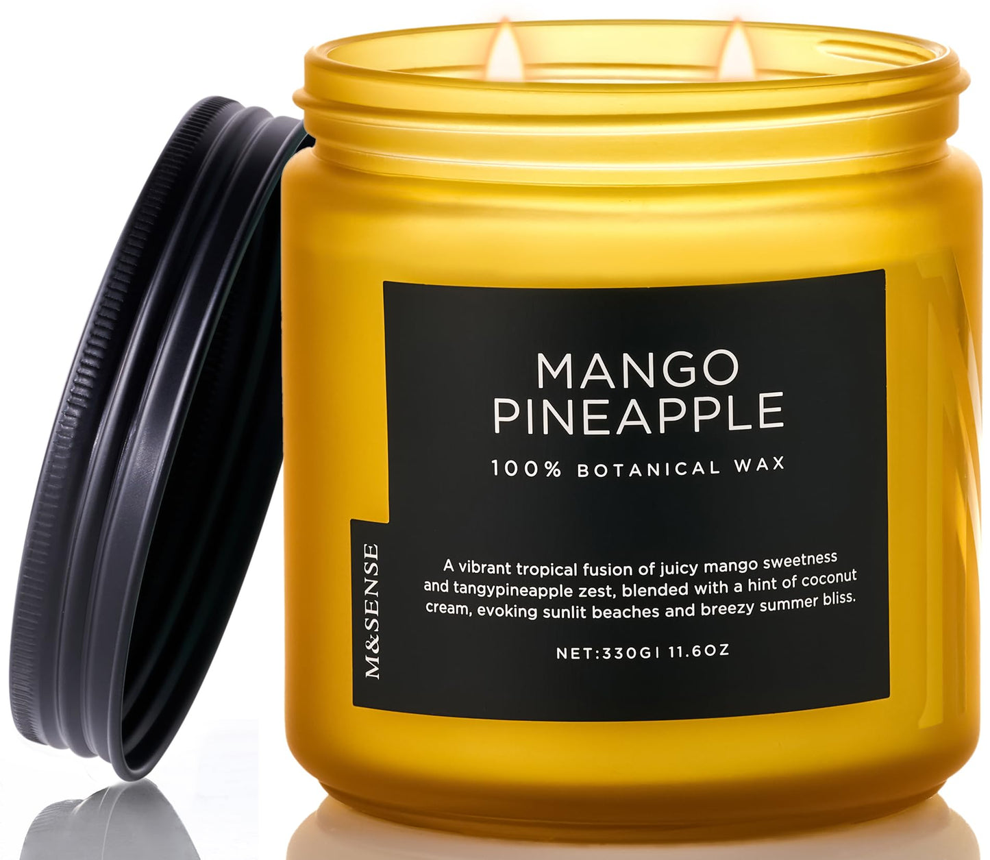 M&SENSE Summer's Night Home Scented Candles, 11.6oz Natural Soy Wax 70 Hrs | Long Lasting