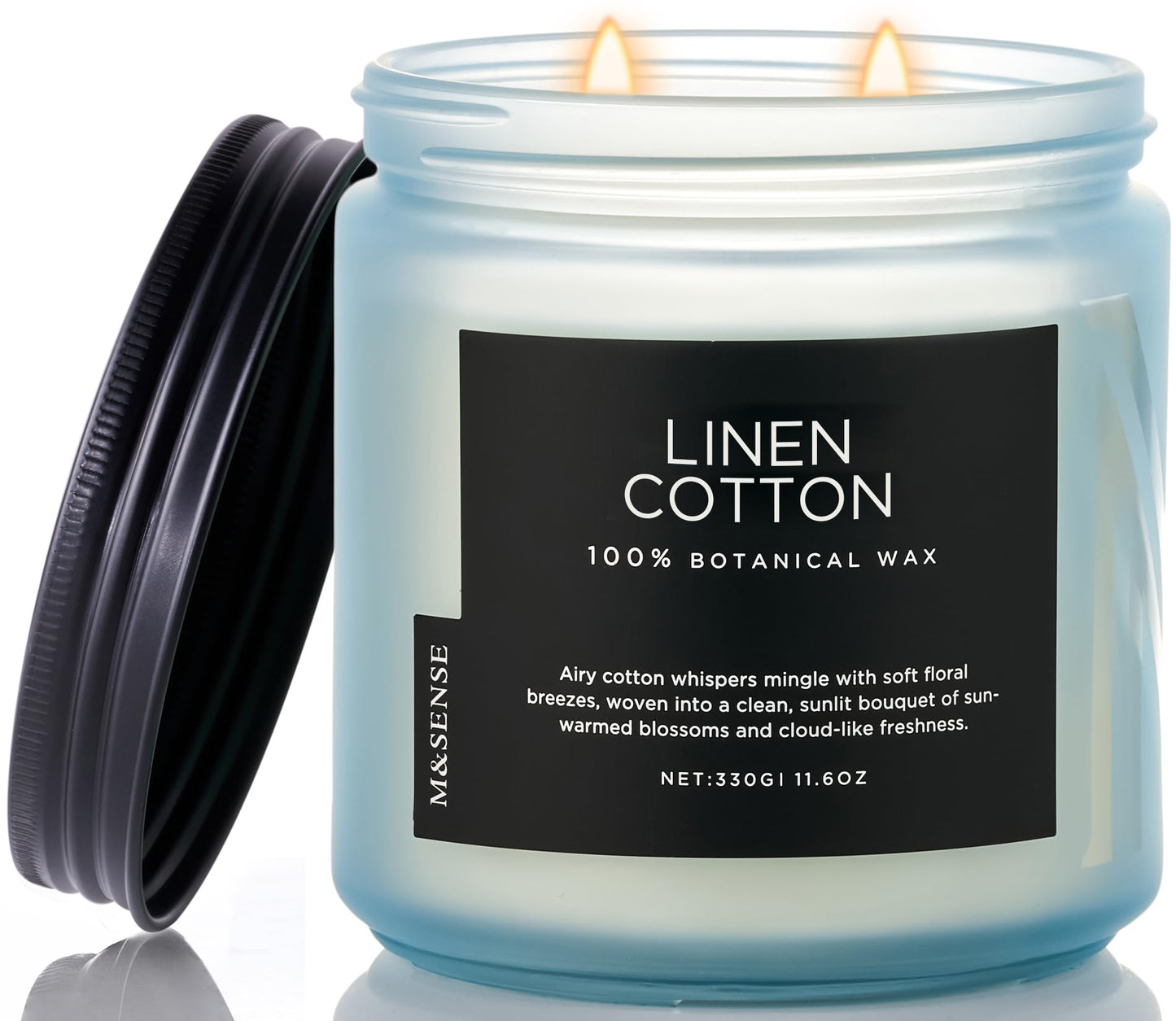 M&SENSE Summer's Night Home Scented Candles, 11.6oz Natural Soy Wax 70 Hrs | Long Lasting