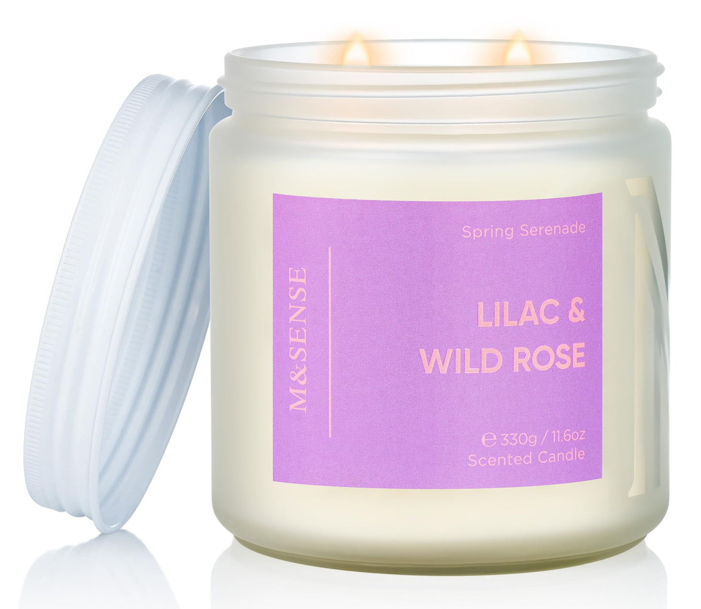 M&SENSE Summer's Night Home Scented Candles, 11.6oz Natural Soy Wax 70 Hrs | Long Lasting