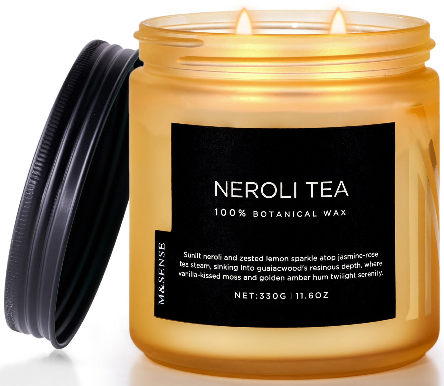 M&SENSE Summer's Night Home Scented Candles, 11.6oz Natural Soy Wax 70 Hrs | Long Lasting