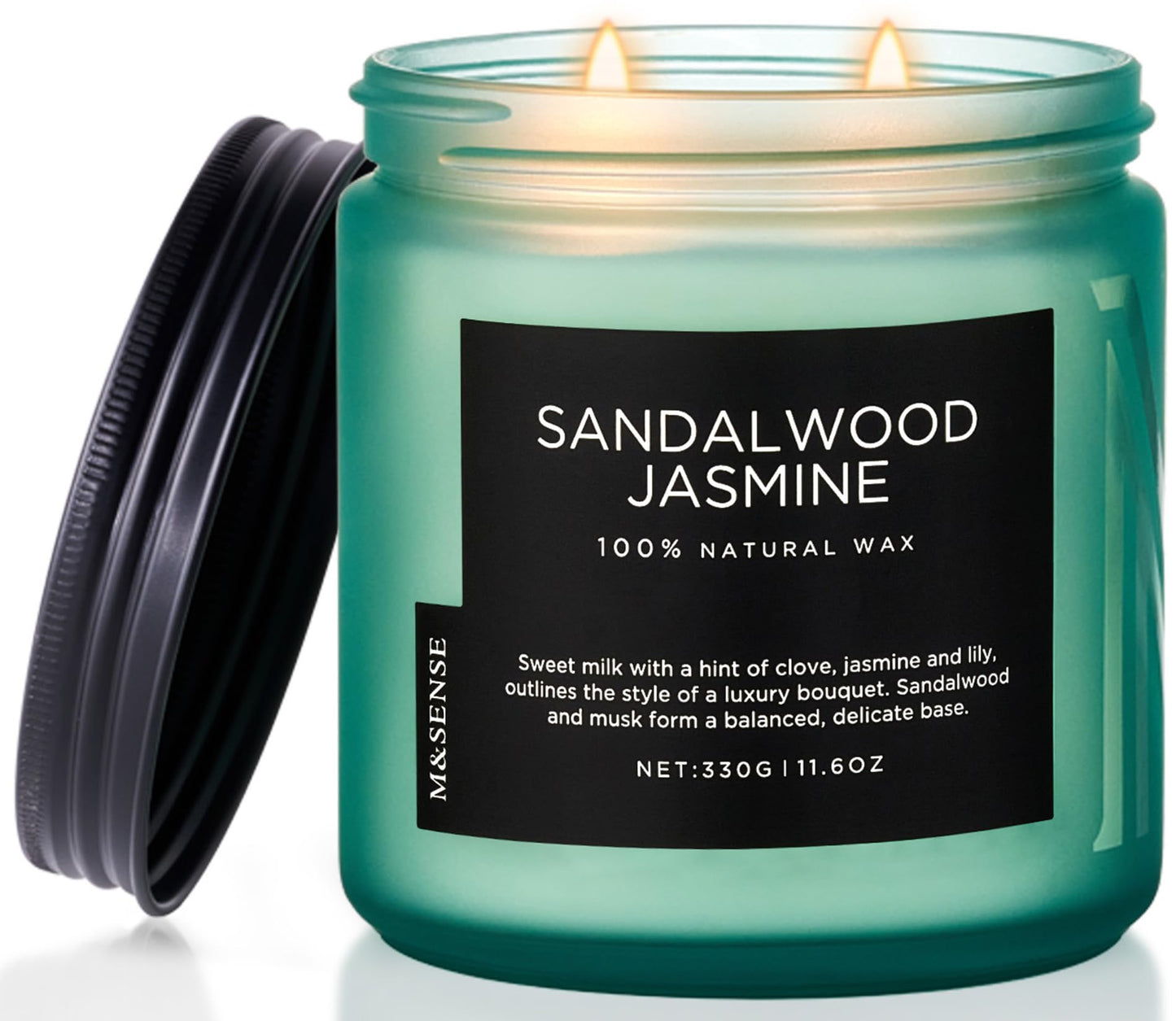 M&SENSE Summer's Night Home Scented Candles, 11.6oz Natural Soy Wax 70 Hrs | Long Lasting