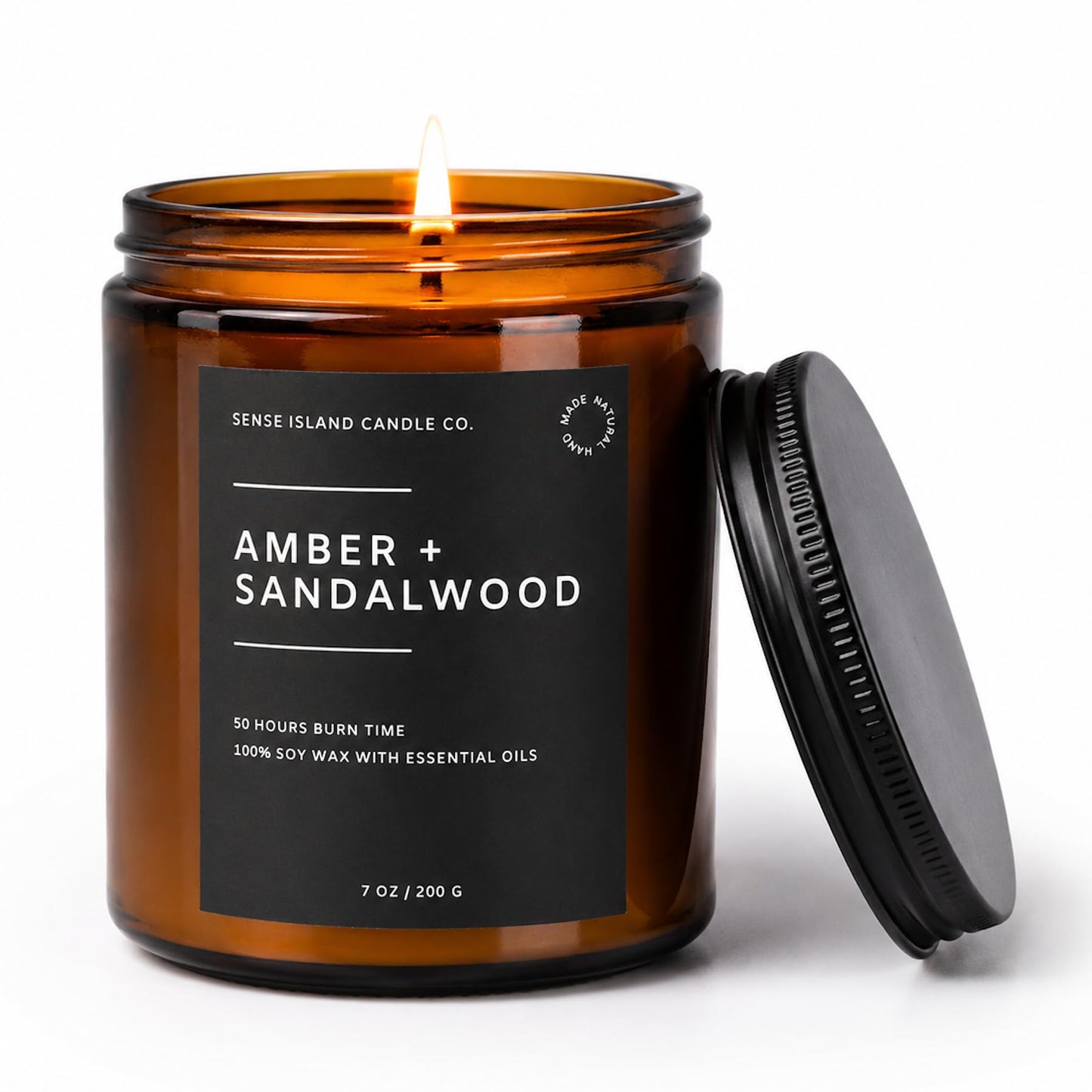 Teakwood Noir Mahogany Crackling Wood Wick Candle