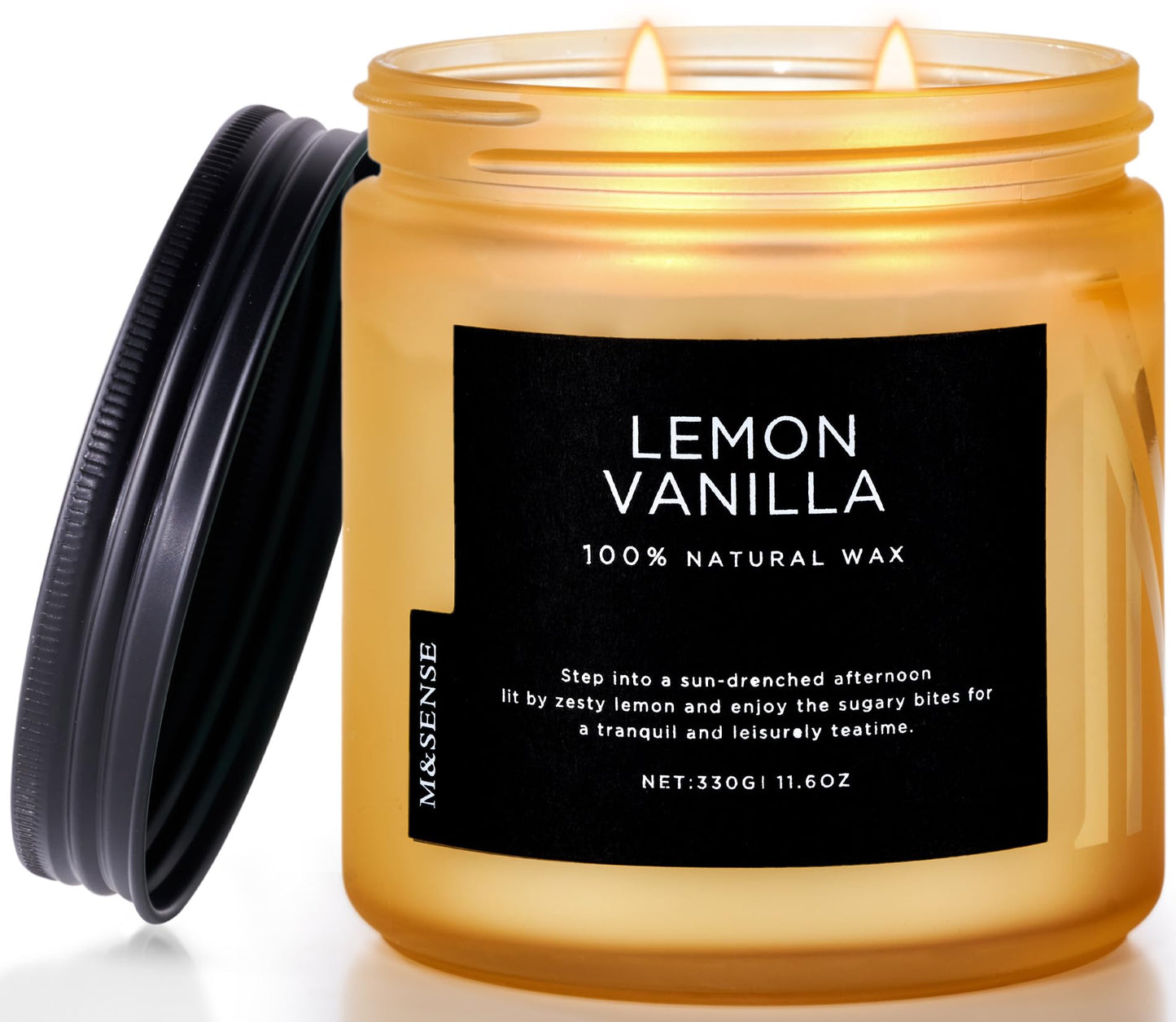 M&SENSE Summer's Night Home Scented Candles, 11.6oz Natural Soy Wax 70 Hrs | Long Lasting