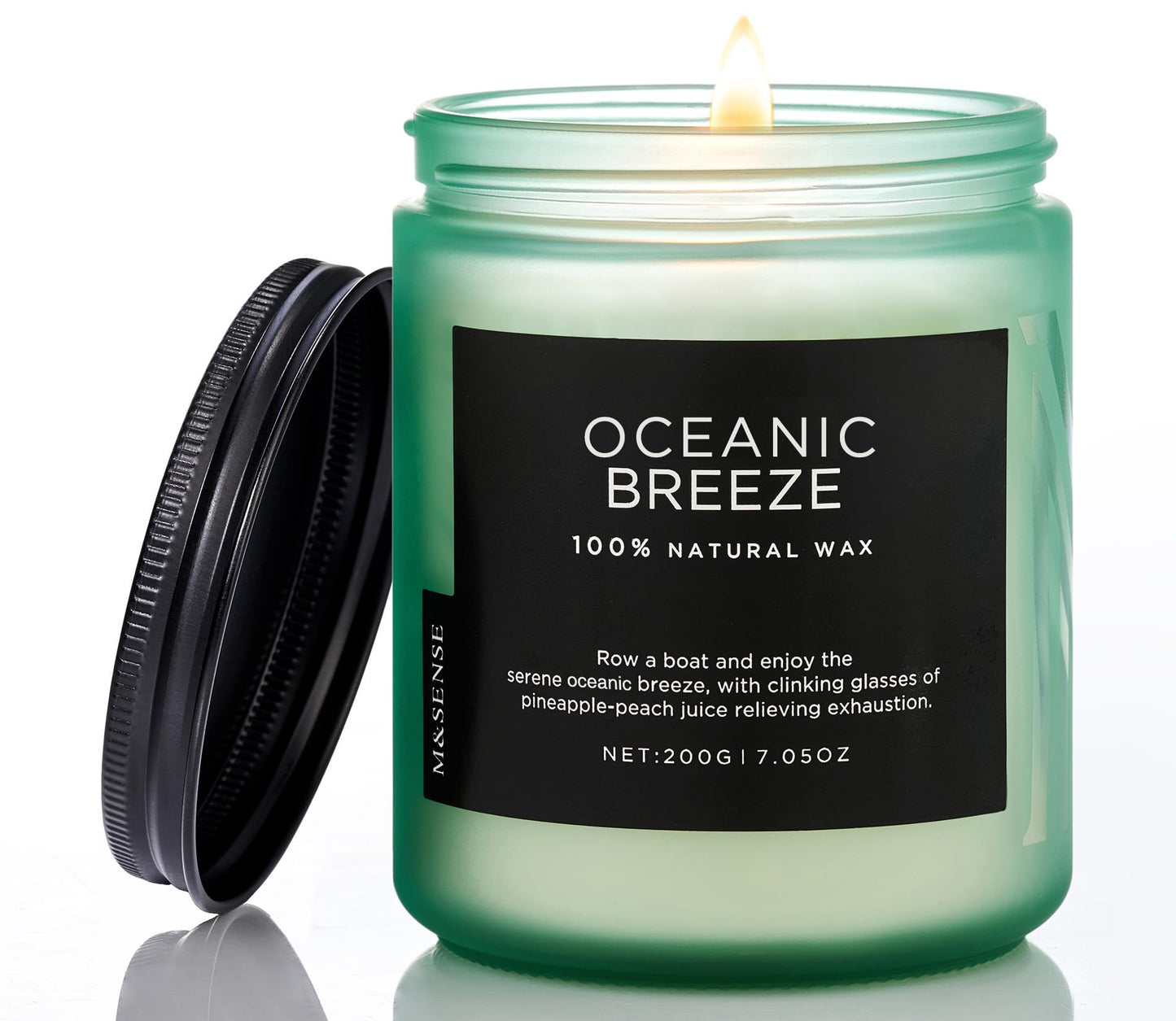 M&SENSE Summer's Night Home Scented Candles, 11.6oz Natural Soy Wax 70 Hrs | Long Lasting
