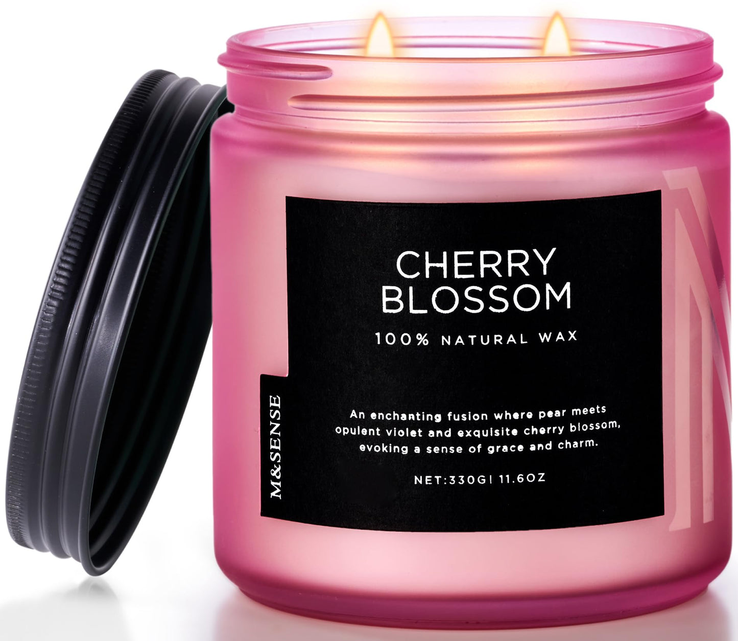 M&SENSE Summer's Night Home Scented Candles, 11.6oz Natural Soy Wax 70 Hrs | Long Lasting