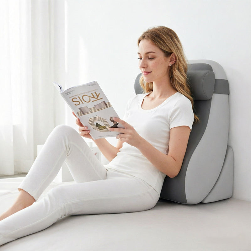 Large Memory Foam Reading Pillow - Adjustable Bed Backrest for Relaxation